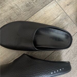 Marni Black Leather Men's Shoes